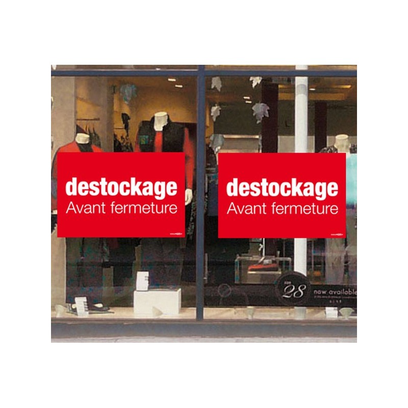 Affiche Destockage Avant Fermeture