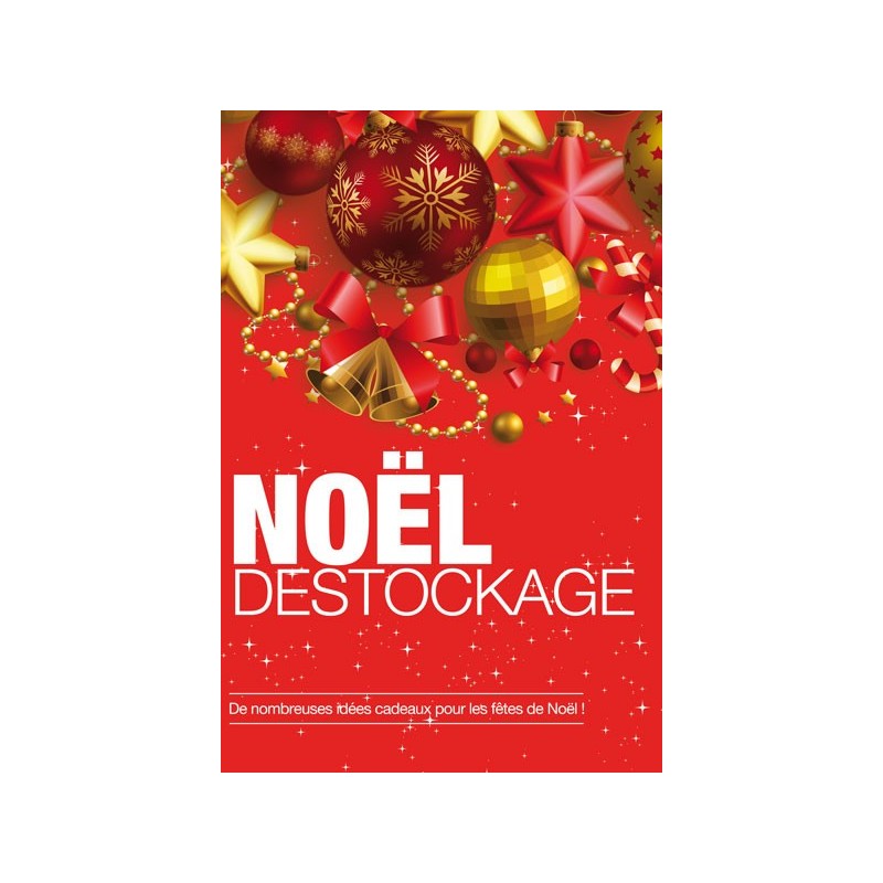 Affiche Destockage Noël