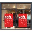 Affiche "Destockage Noël -30%"