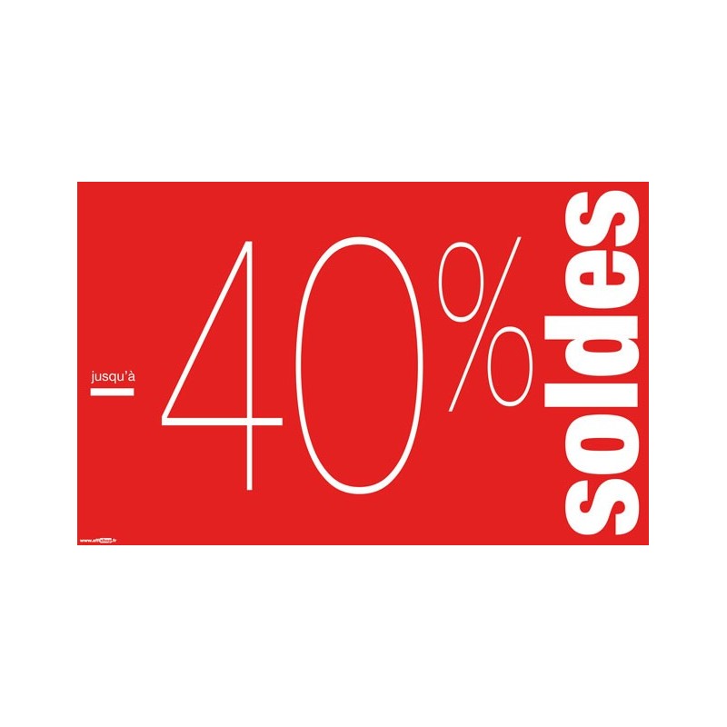 Affiche Soldes -40%2