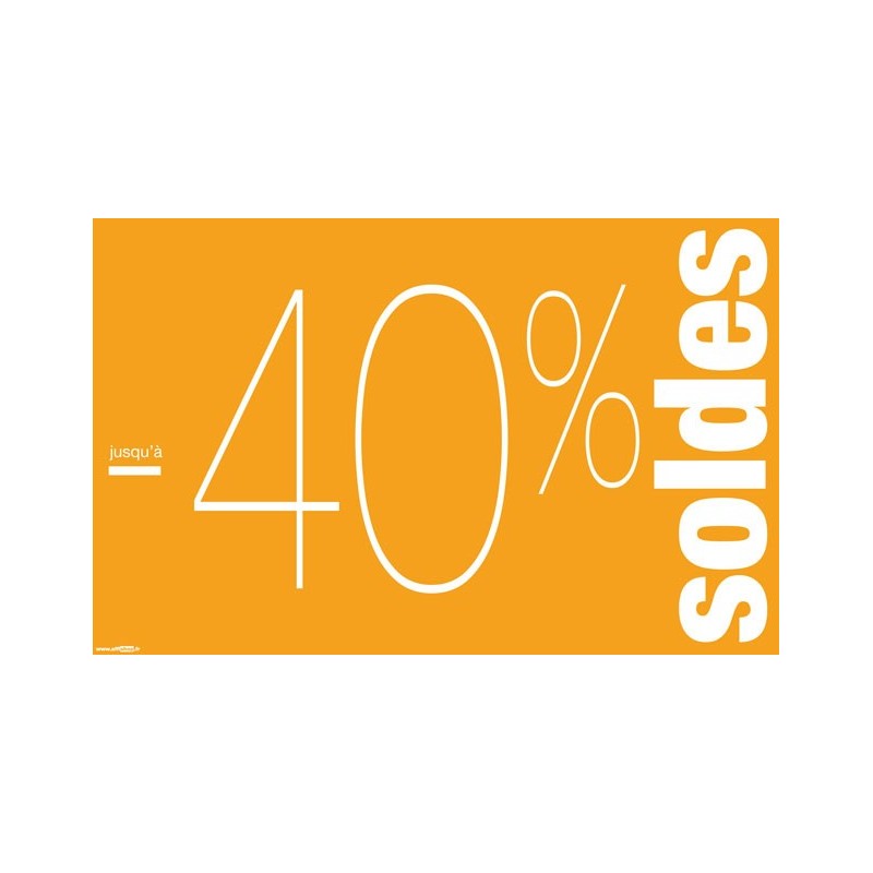 Affiche Soldes  40  2