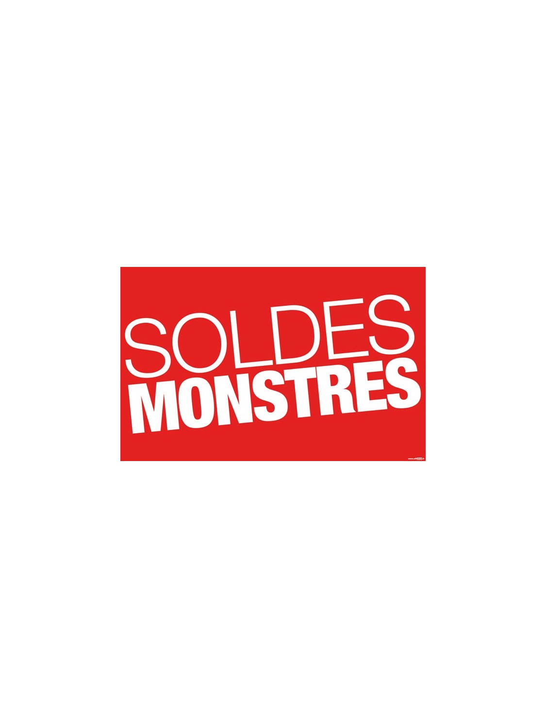 Affiche "soldes monstres" style 3