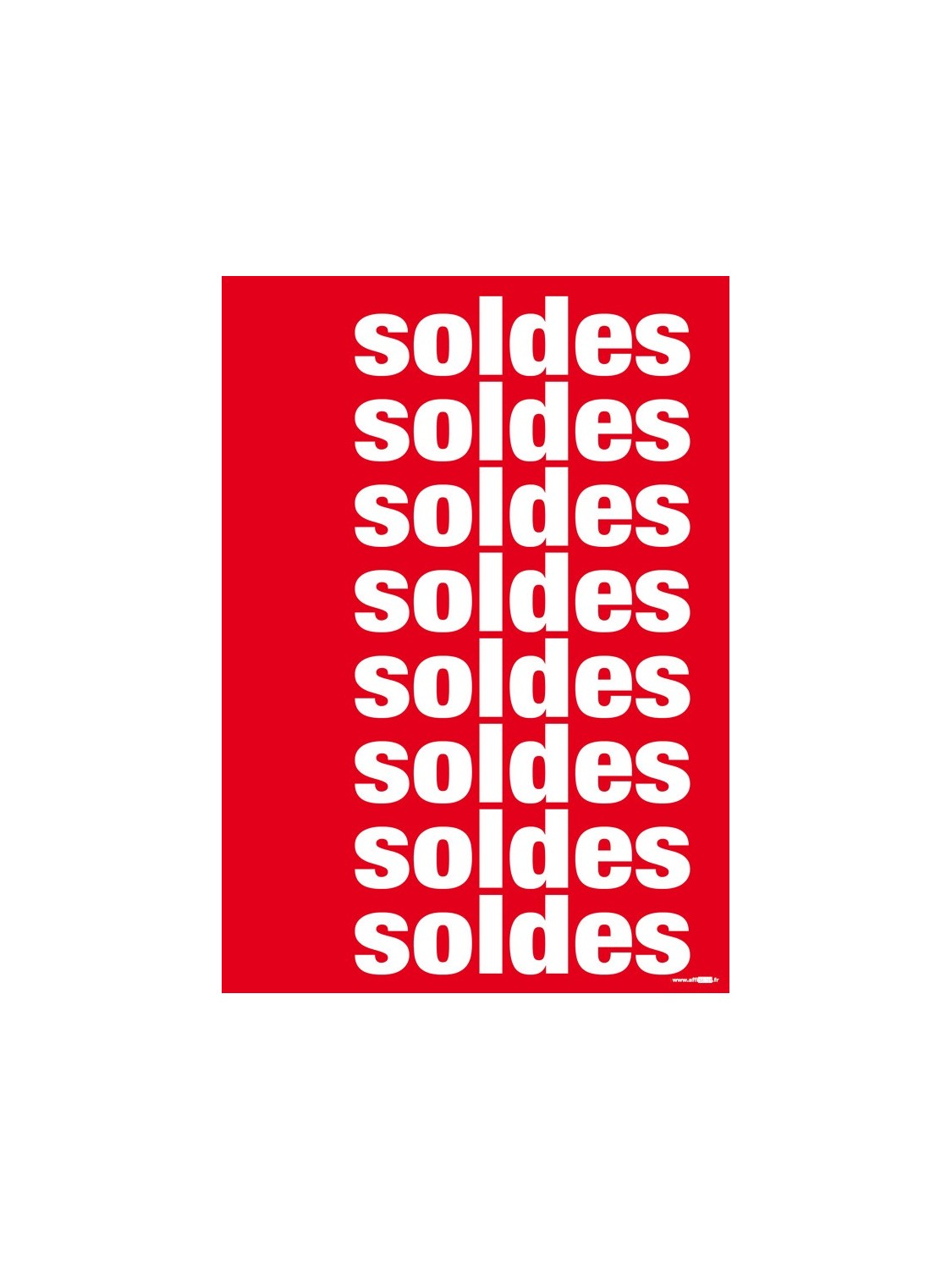 Affiche "soldes, soldes..."