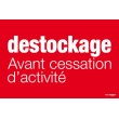 Affiche "destockage avant cessation d'activité"