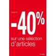 Affiche "sélection - 40%"