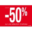 Affiche "sélection - 50%"