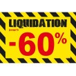 Affiche liquidation -60 % "Thème Chantier"