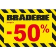 Affiche braderie -50 % "Thème Chantier"