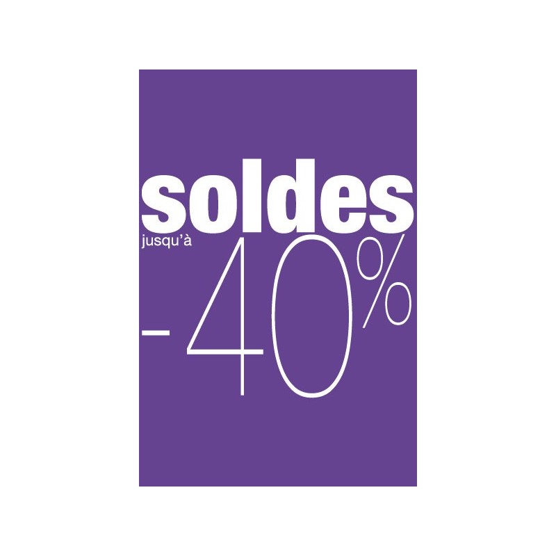 Affiche Soldes  40  