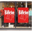 Présentation affiche "fin de série -40%"