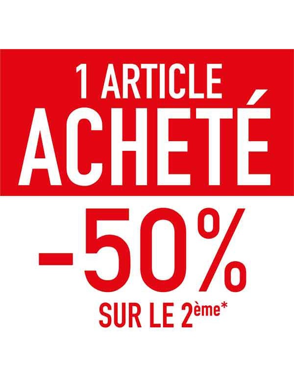 Affiche "deuxième article -50"