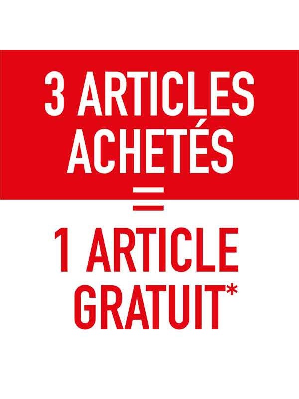 Affiche "3achetés-1gratuit"