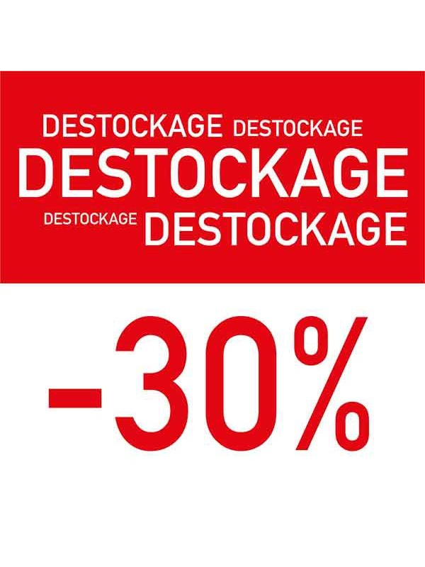 Affiche "Destockage -30"