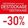 Affiche "Destockage -30"