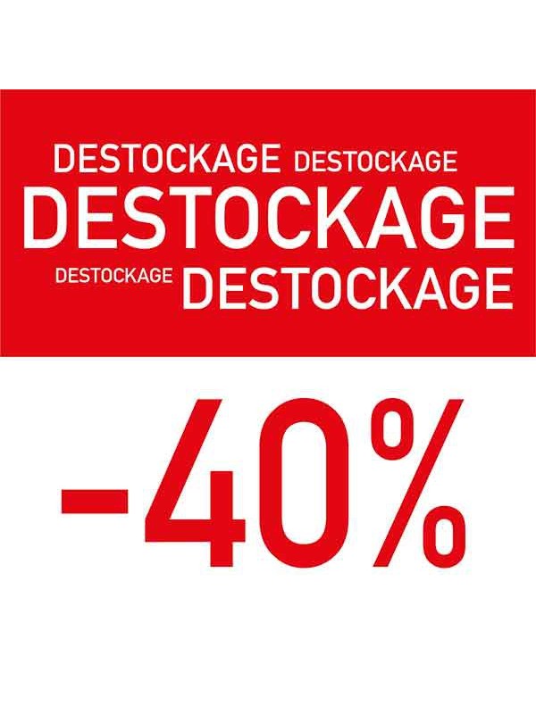 Affiche "Destockage -40"