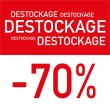 Affiche "Destockage -70"