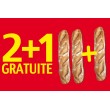 Affiche Boulangerie "2+1 gratuite"