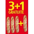 Affiche Boulangerie "3+1 gratuite"