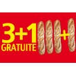 Affiche Boulangerie "3+1 gratuite"