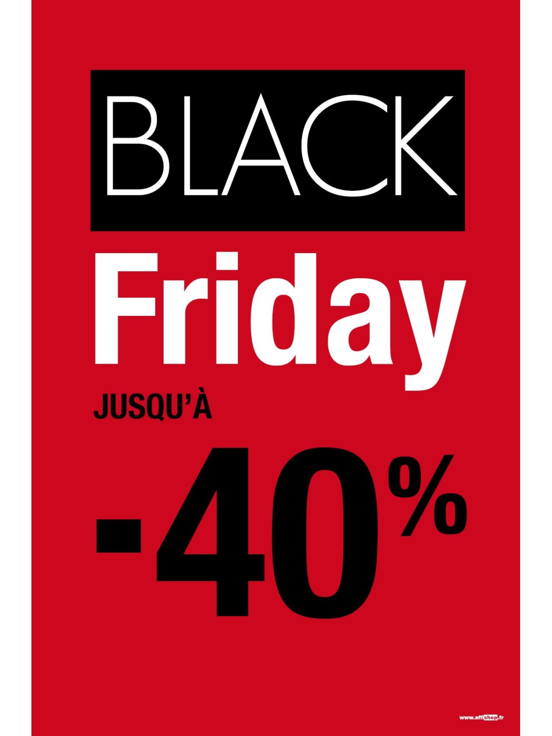 Affiche Black Friday -40%