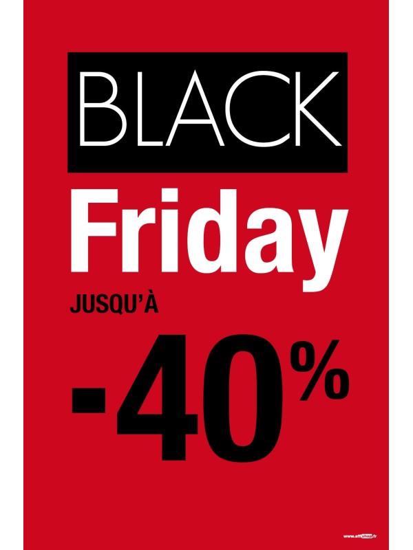 Affiche Black Friday -40%