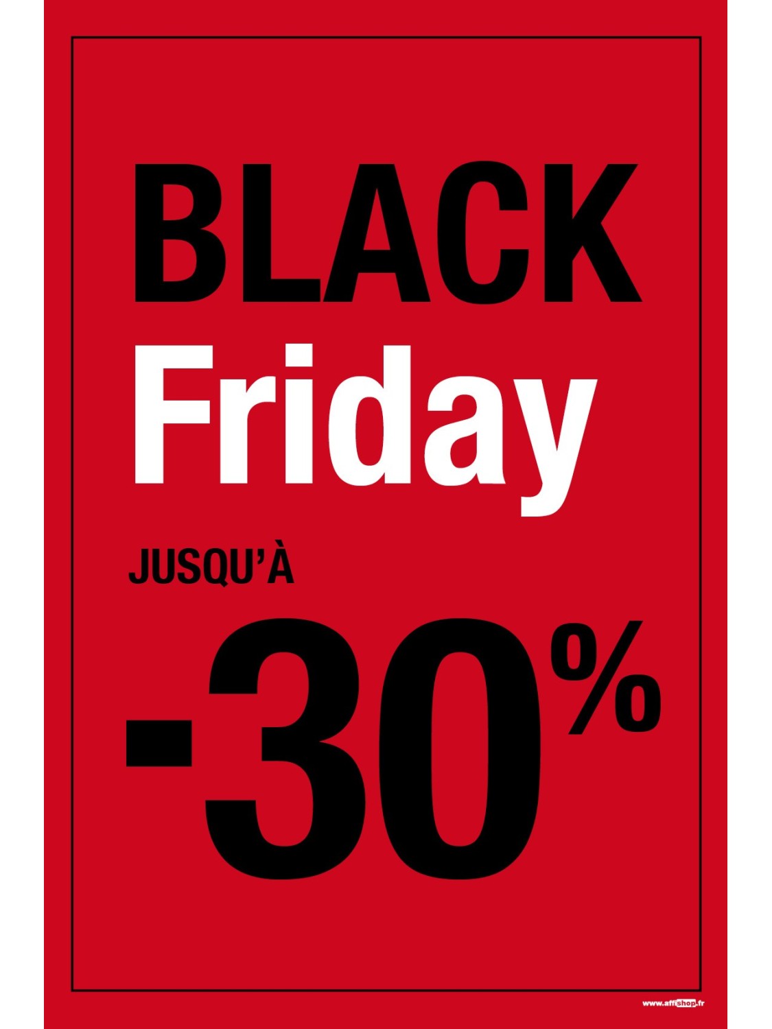 Affiche Black Friday -30%, style 2