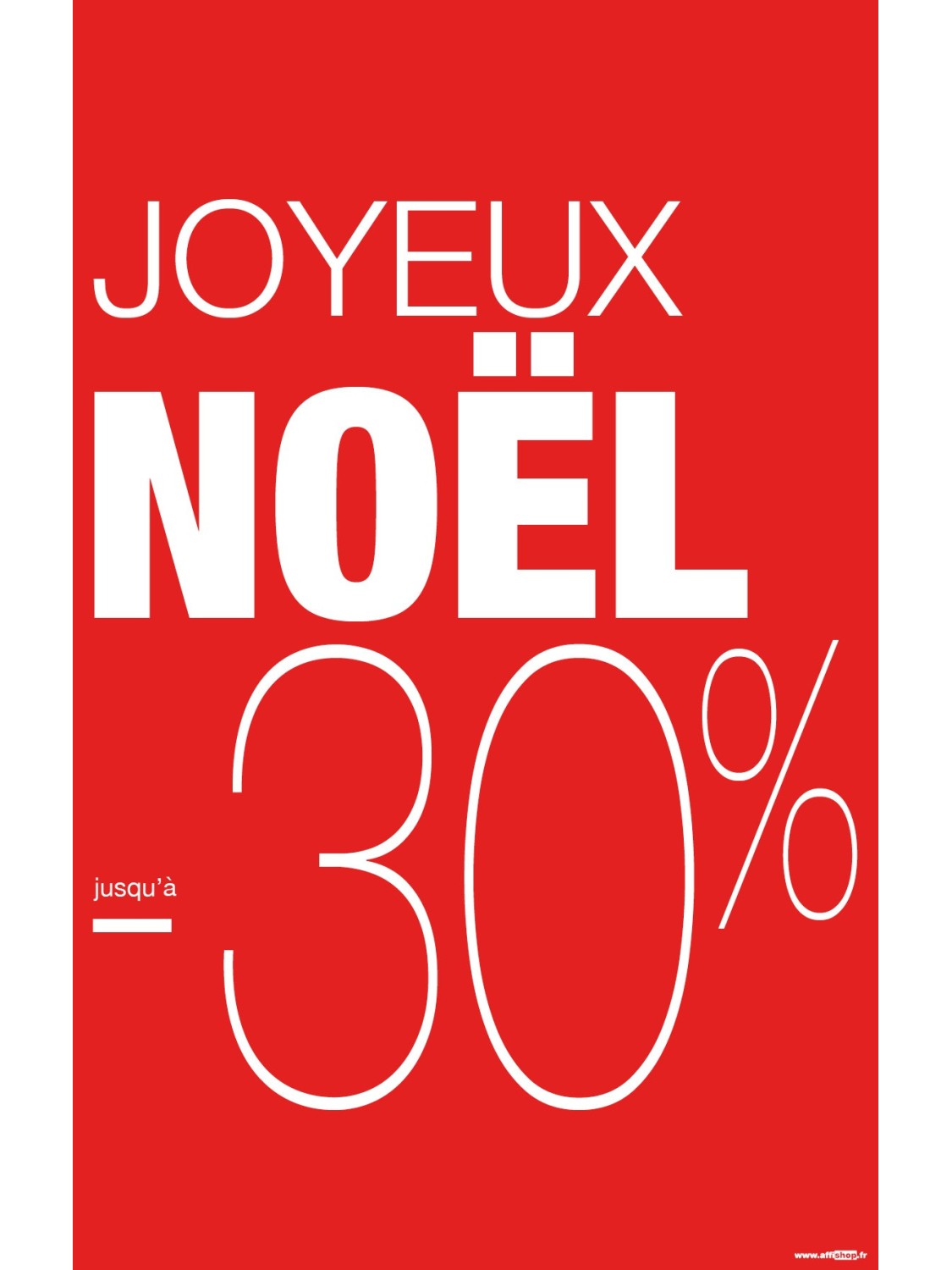 Affiche Joyeux Noël -30%