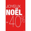 Affiche Joyeux Noël -40%