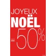 Affiche Joyeux Noël -50%