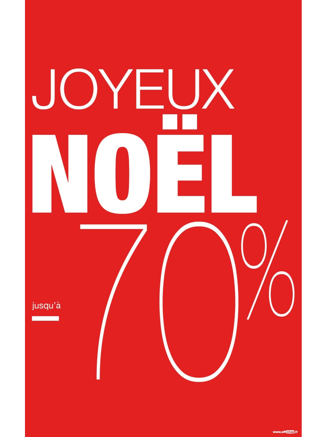 Affiche Joyeux Noël -70%