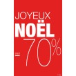 Affiche Joyeux Noël -70%