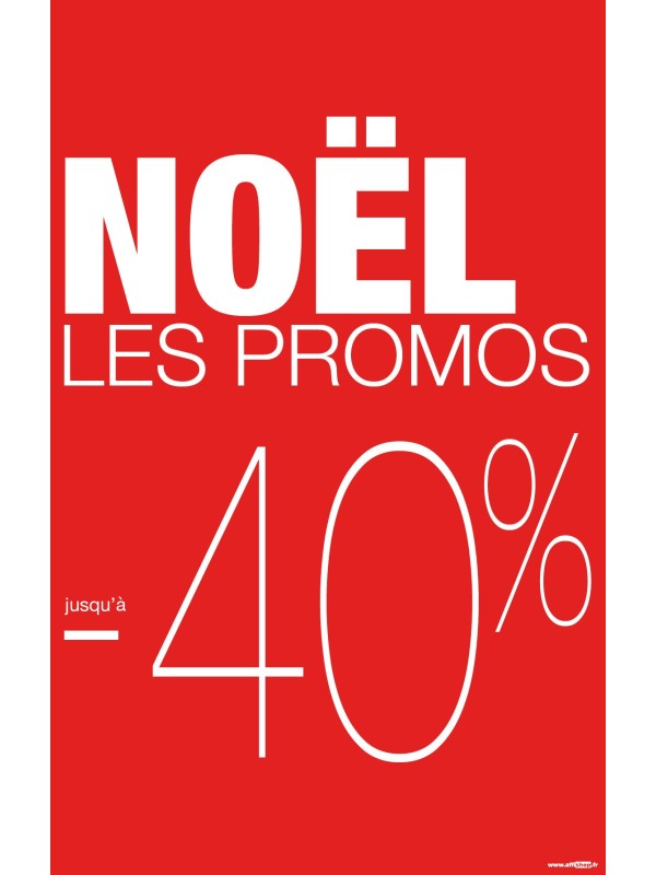 Affiche Les promos Noël -30%