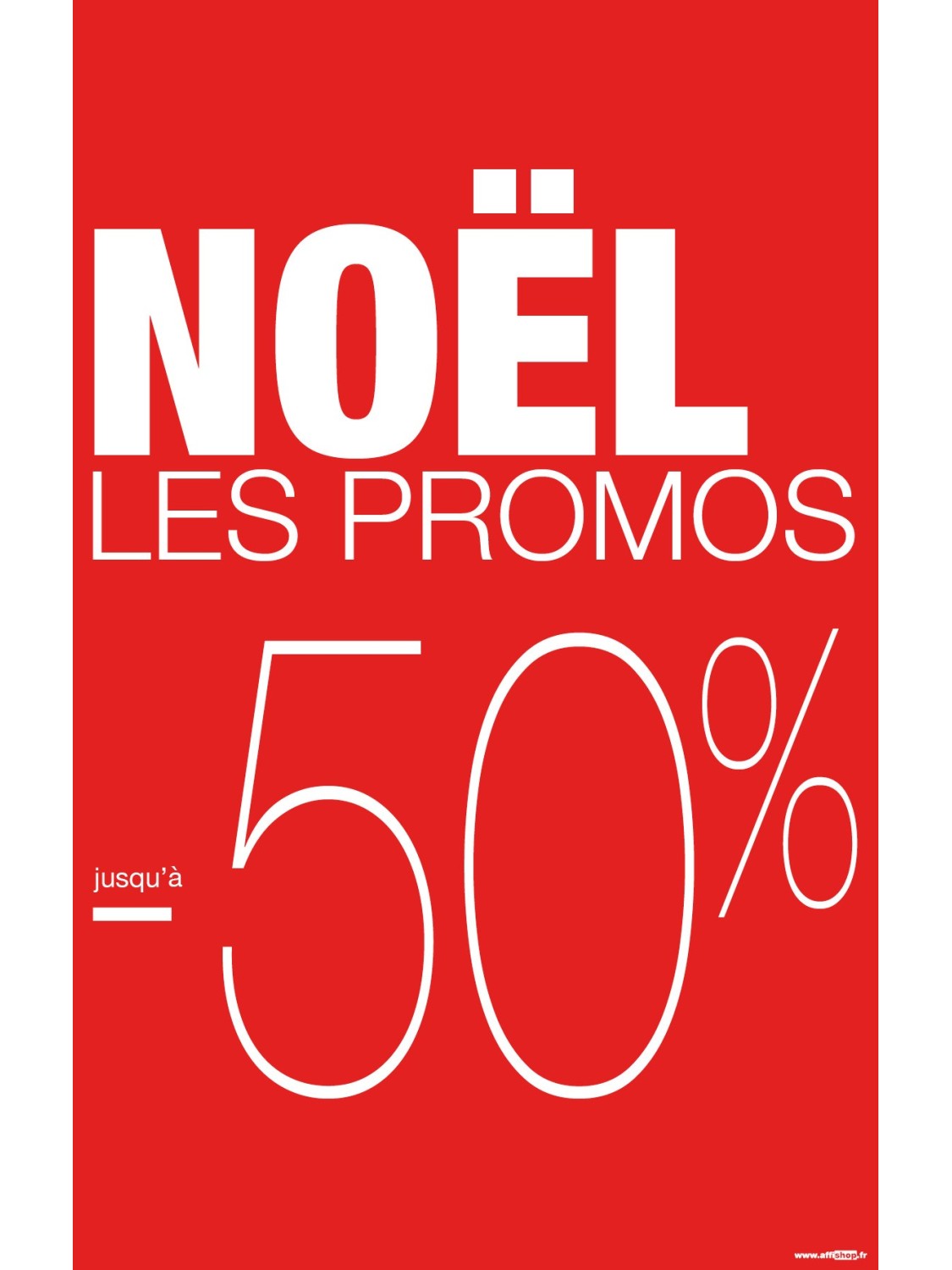 Affiche Les promos Noël -40%