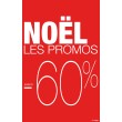 Affiche Les promos Noël -50%