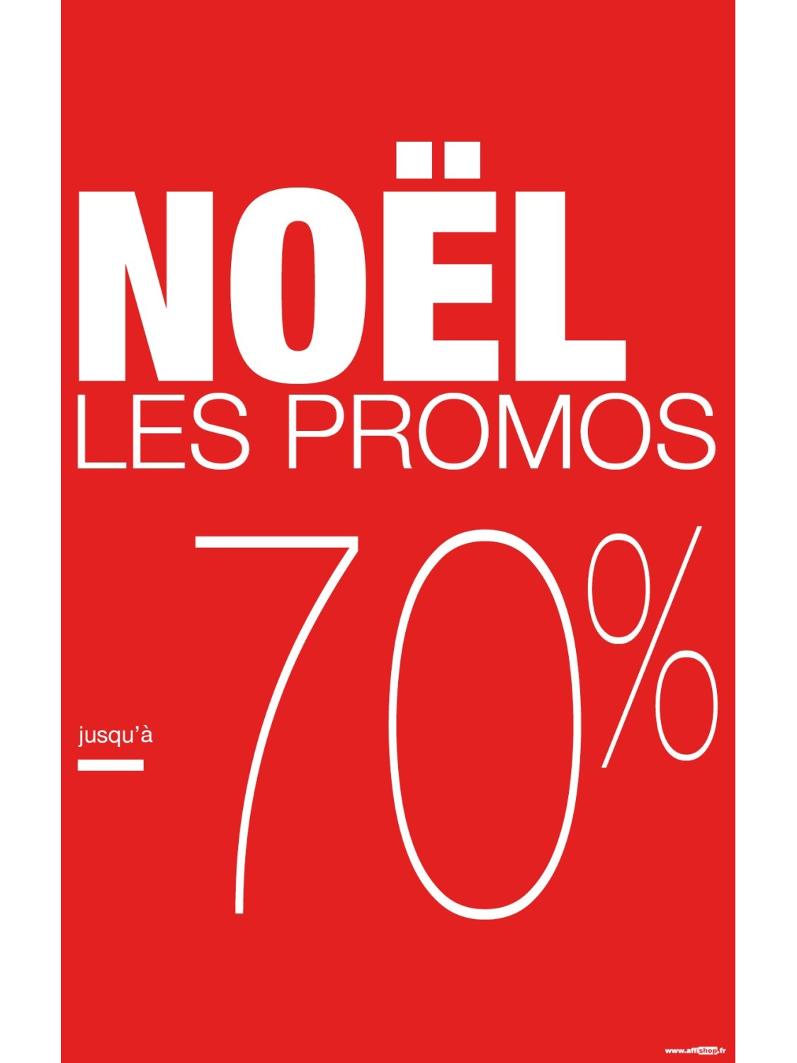 Affiche Les promos Noël -60%