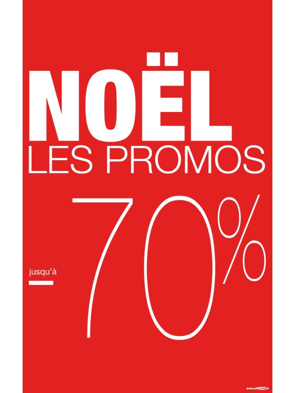 Affiche Les promos Noël -60%