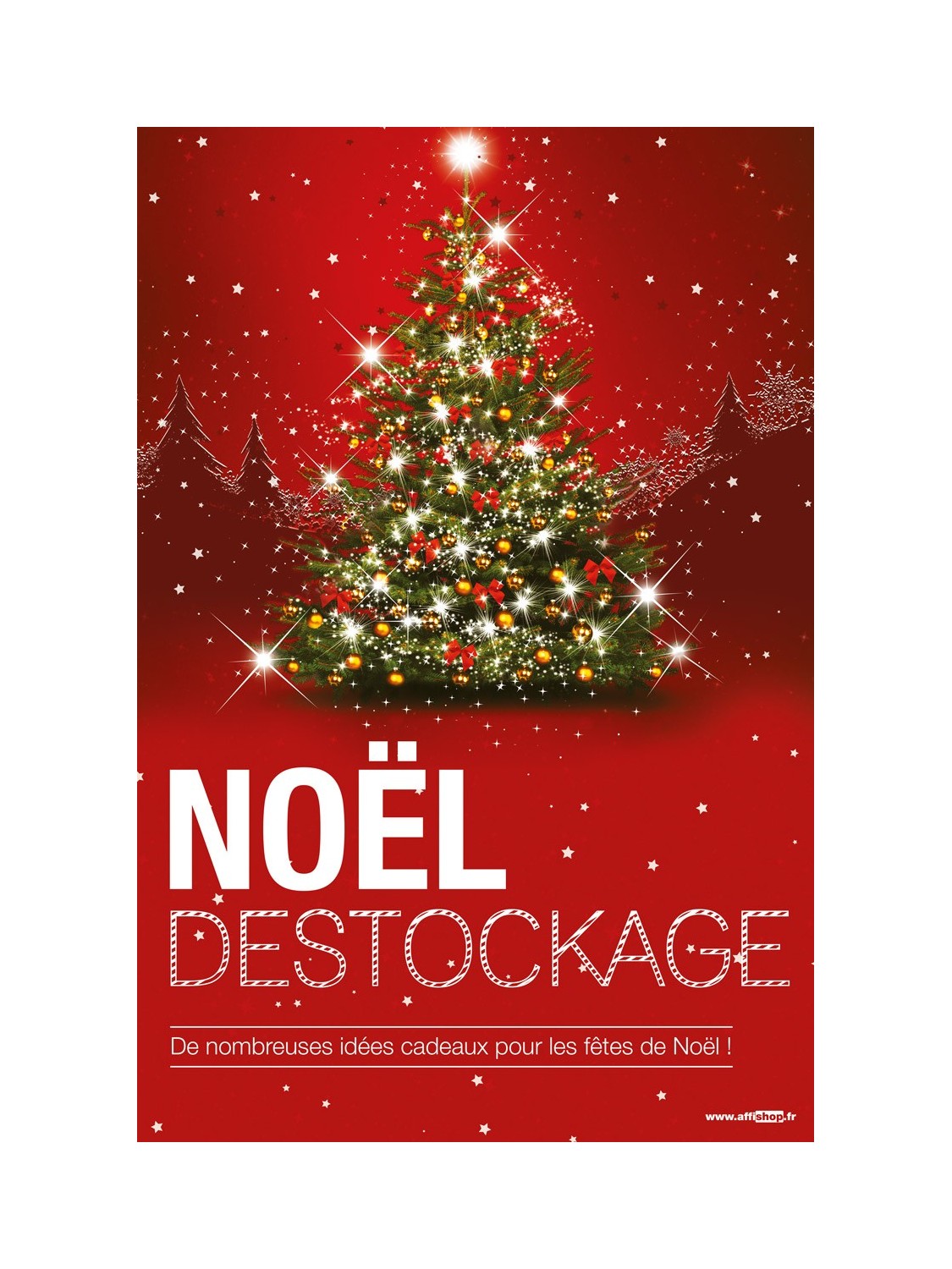 Affiche Destockage Noël