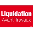 Affiche "liquidation avant travaux"