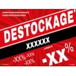 Affiche destockage personnalisable