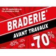 Affiche braderie personnalisable