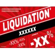 Affiche GRAND FORMAT liquidation personnalisable