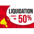 Affiche liquidation -50%