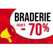 Affiche braderie -70% Pop Art