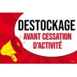 Affiche destockage avant cessation d'activité Pop Art