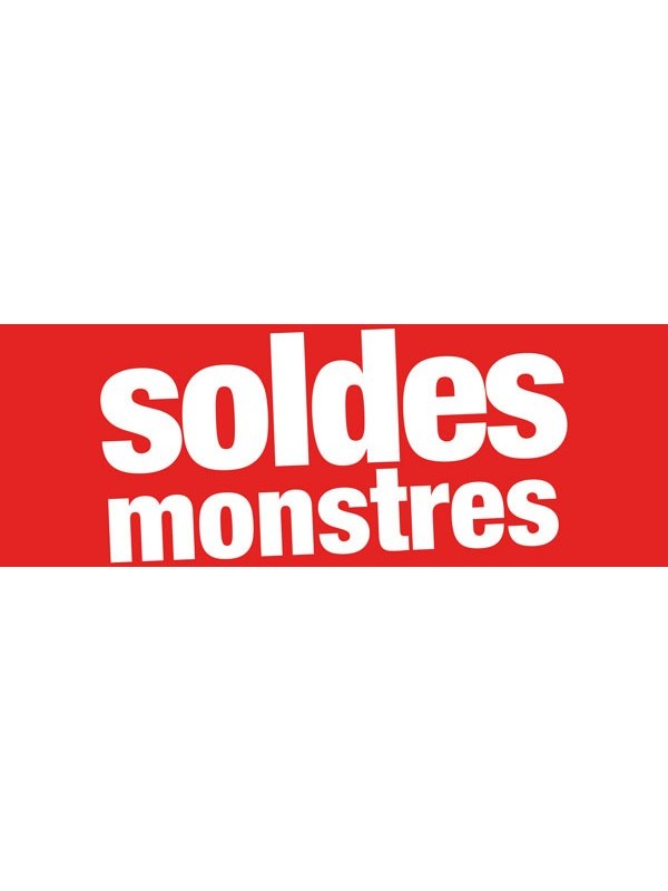 Bandeaux "soldes monstres" rouge