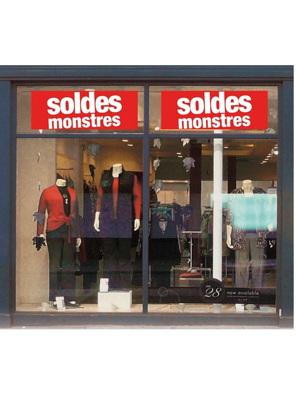 Présentation bandeaux "soldes monstres"