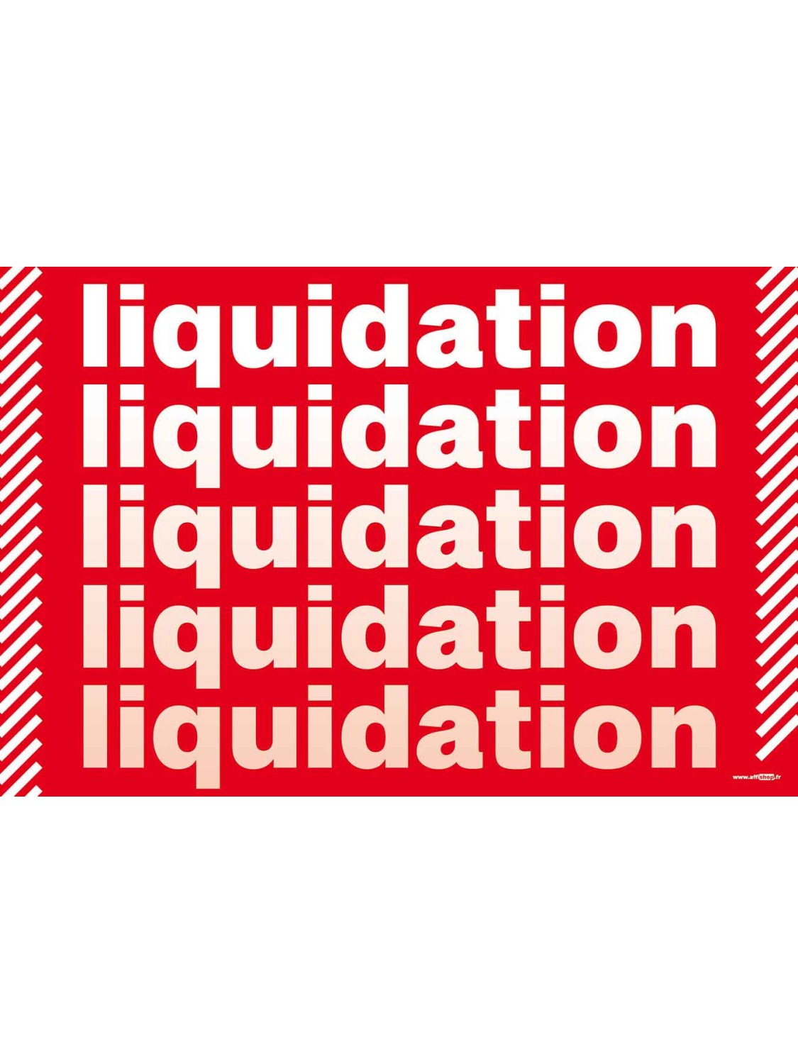 Affiche liquidation liquidation