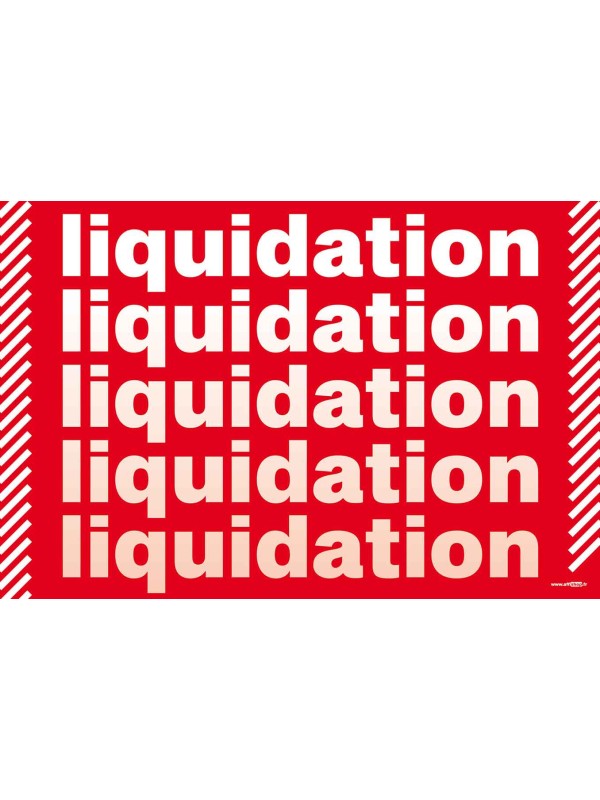 Affiche liquidation liquidation