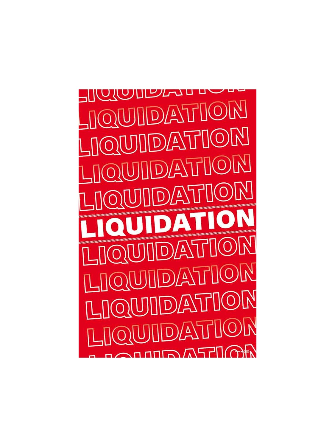 Affiche liquidation liquidation