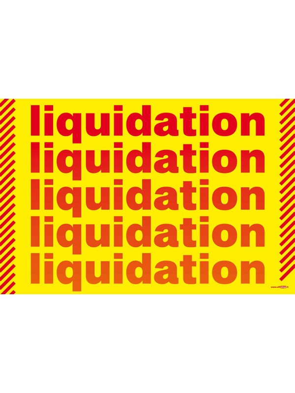 Affiche liquidation liquidation